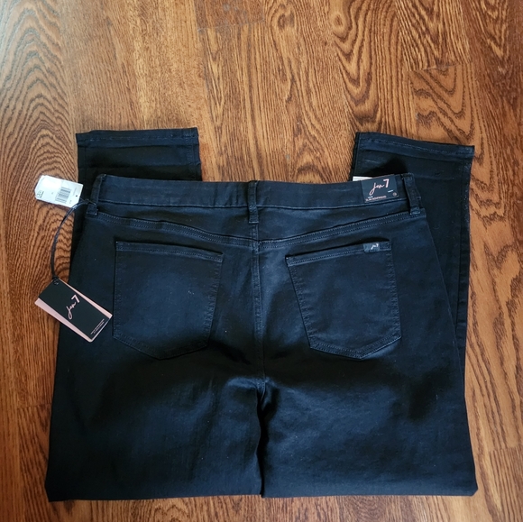Seven for all mankind 7 black jeans size 18 - Picture 2 of 3